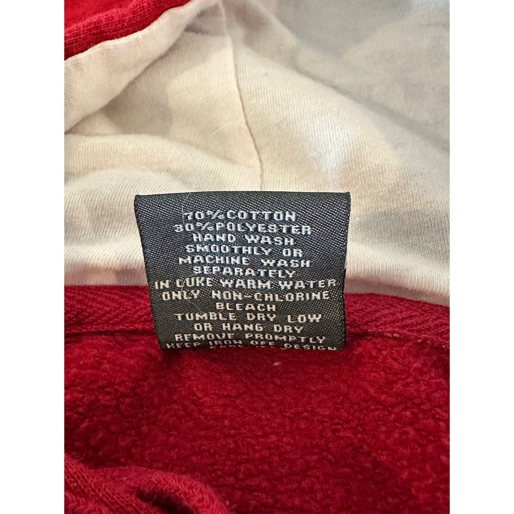 Stadium Athletics Indiana Hoosiers Red Hoodie Embroidered Sweatshirt Kids Large - Picture 7 of 12